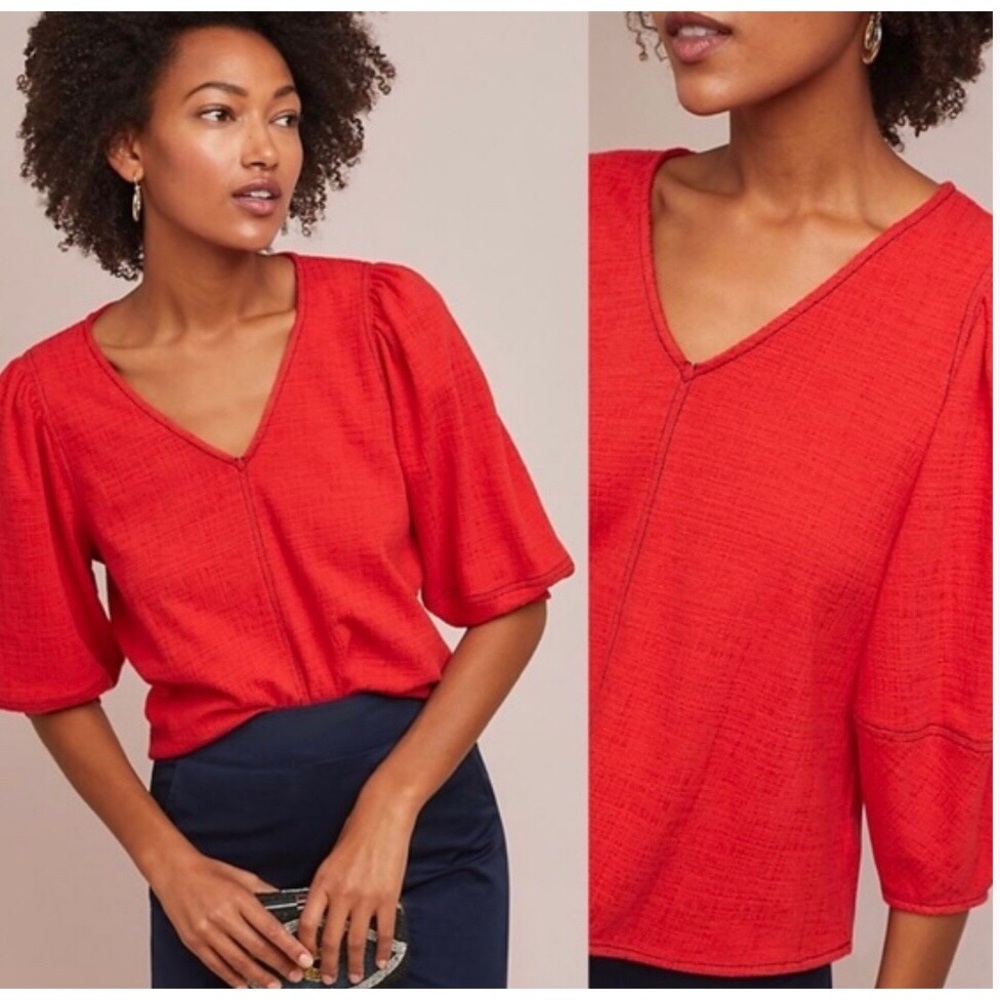 Anthropologie Current Air Delilah Top Blouse Shirt